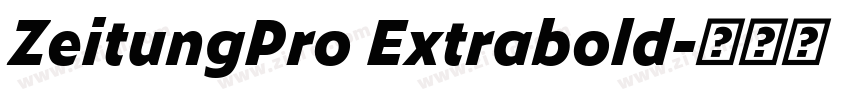 ZeitungPro Extrabold字体转换